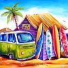 Beautiful Cottage on The Beach Landscape Paint By Numbers