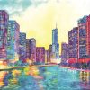 Colorful Chicago Cities Paint By Numbers