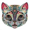 Ornamental Cat Colored Animals Paint By Numbers