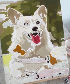 Customized dog painting process