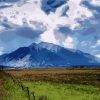 Road Towards a Mountain Landscape Paint By Numbers