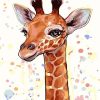 Cartoon Giraffe City - DIY Paint By Numbers - Numeral Paint