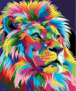 Frame Lion Picture- DIY Paint By Numbers - Numeral Paint