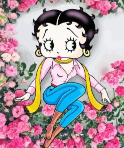 Betty Boop Cartoon Paint By Numbers