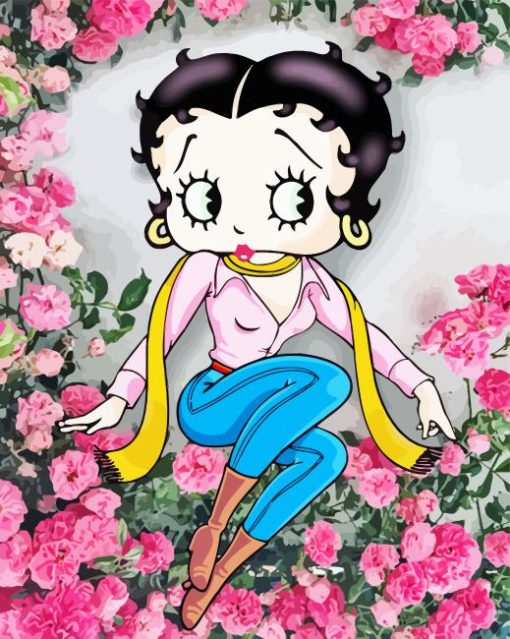 Betty Boop Cartoon Paint By Numbers