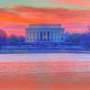 Lincoln Memorial Sunset Washington NEW Paint By Numbers
