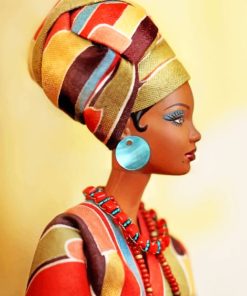 African Lady Art paint by numbers