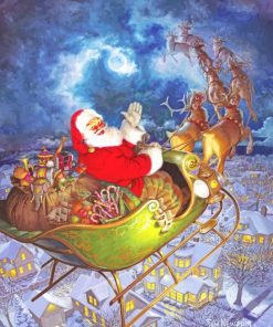 Christmas Santa Celebration paint by numbers