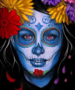 Female Sugar Skull Paint by numbers