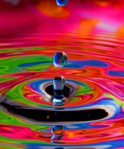 Colorful Water Drop Paint by numbers