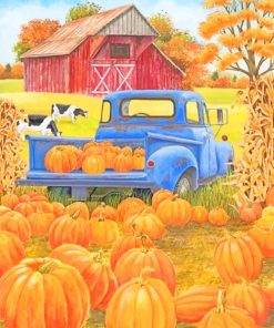 Fall Season Farm paint by numbers