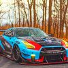 Nissan GTR paint by numbers