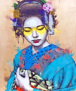 Artistic Asian Woman Paint by numbers