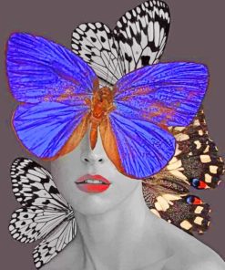 Butterfly Woman paint by numbers