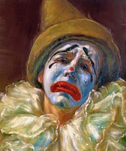 Crying Clown paint by numbers