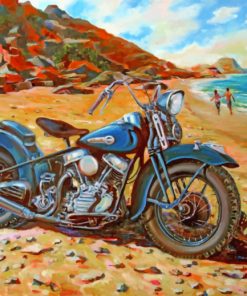 harley davidson Bike paint by numbers