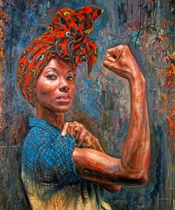 African Woman Power Paint by numbers