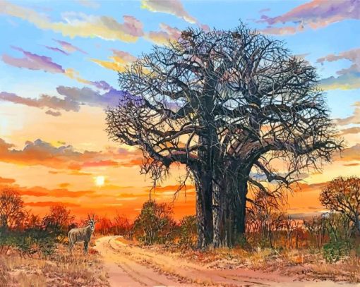 Baobab Tree Paint by numbers