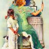 Going Out Norman Rockwell Paint by numbers