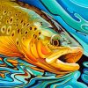 Trout Fish Paint by numbers