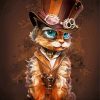 Steampunk Kitty Paint by numbers