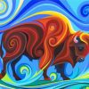 Abstract Buffalo Paint by numbers