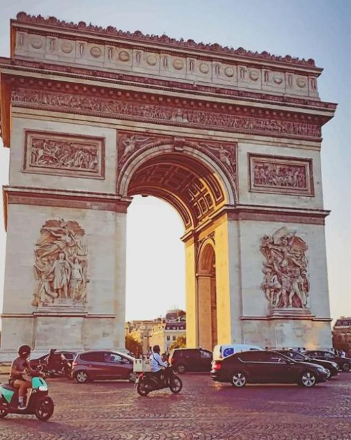 Arc-de-Triomphe-paris-paint-by-numbers