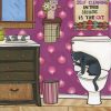 Cat In The Toilet Paint by numbers