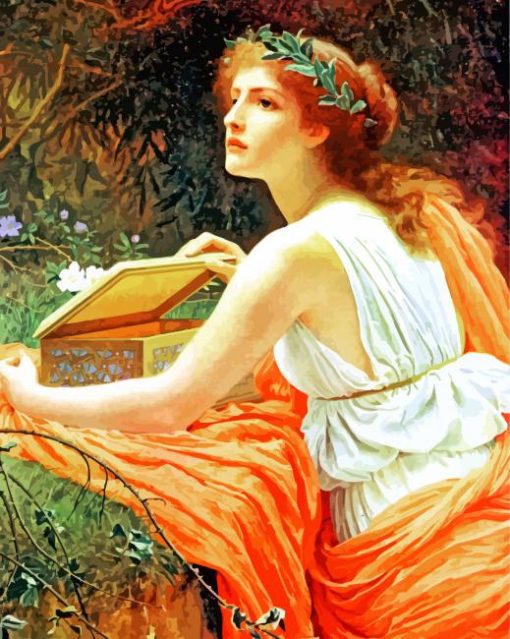 Charles Edward Perugini Pandoras Box Paint by numbers