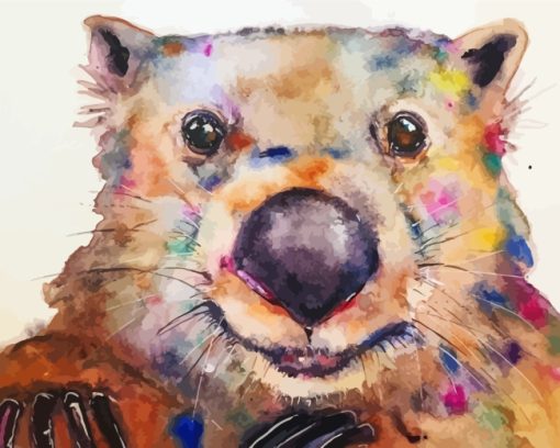 Colorful Wombat Paint by numbers