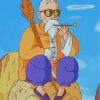 Dragon Ball Master Roshi Paint by numbers