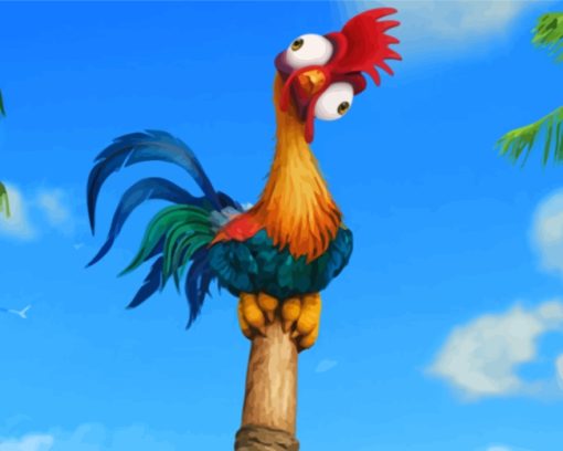 Funny Hei Hei Paint by numbers