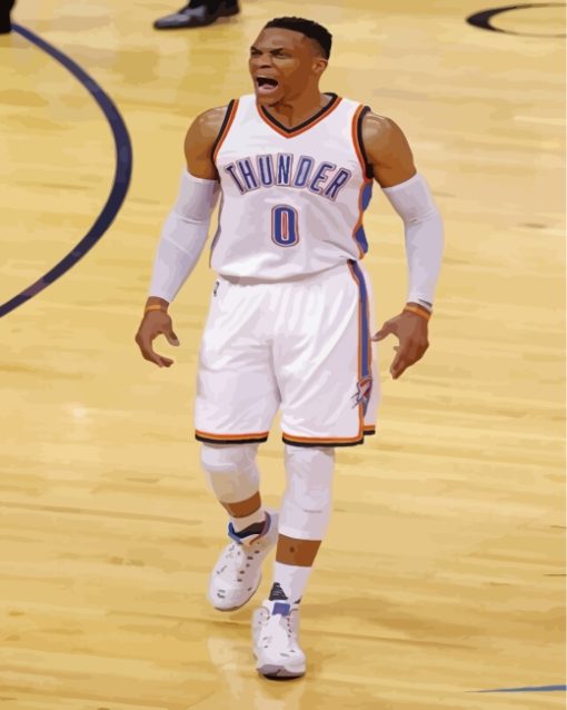 Legend Russel Westbrook Paint by numbers