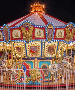 Merry-Go-Round-paint-by-numbers