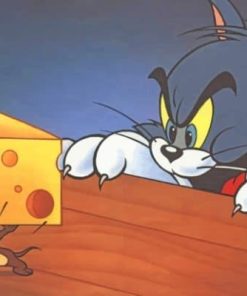 Tom And Jerry Cartoon paint by numbers