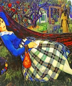 Woman In Hammock Leon Kroll Paint by numbers