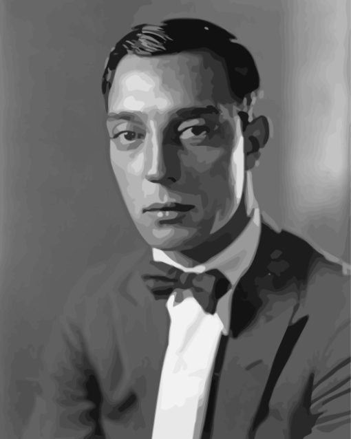 Buster Keaton Movie Star Paint by numbers