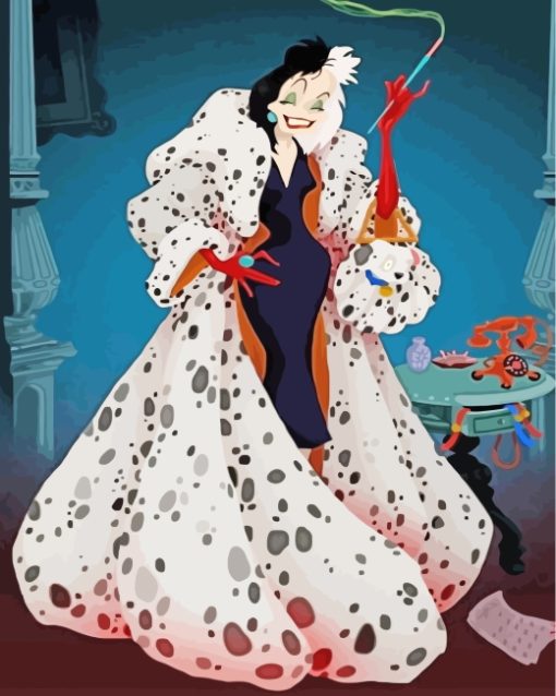 Cruella De Vil Paint by numbers