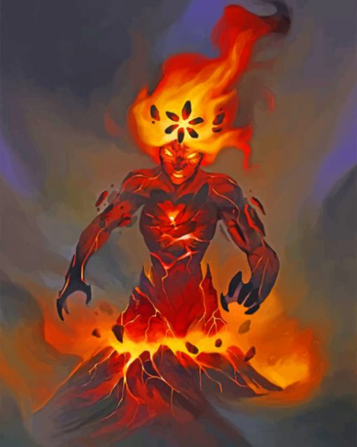 mad-volcano-woman-paint-by-number