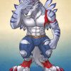 Weregarurumon Digimon Character Paint by numbers