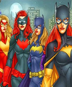 Superheroes Girls Paint by numbers