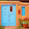 Adobe House Door paint by numbers