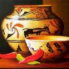 American Indian Pottery paint by numbers