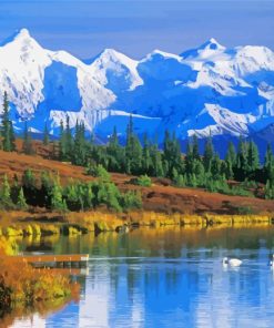 Alaska Denali National Park paint by numbers