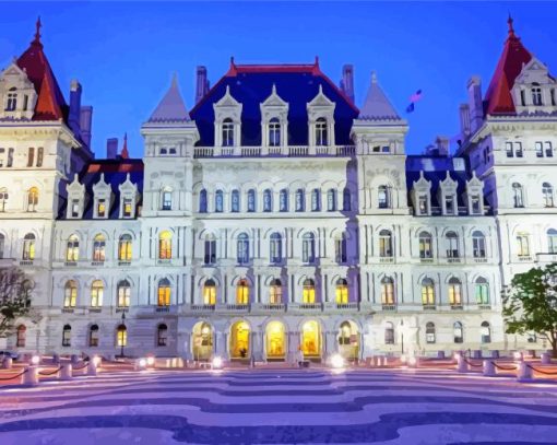 Albany New York State Capitol paint by numbers