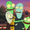 Alien Family Cartoon paint by numbers