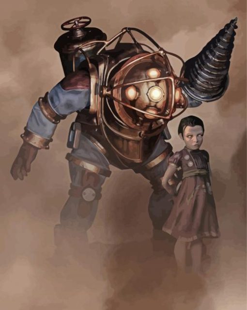 Bioshock Art paint by numbers