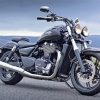 Black Triumph Thunderbird Motorcycle paint by numbers