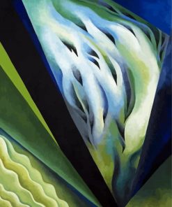 Blue And Green Music Georgio O Keefe paint by numbers