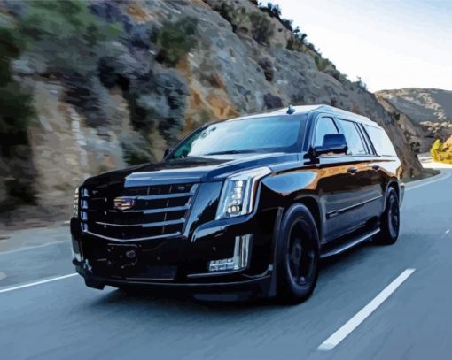 Cadillac Escalade On Road paint by numbers